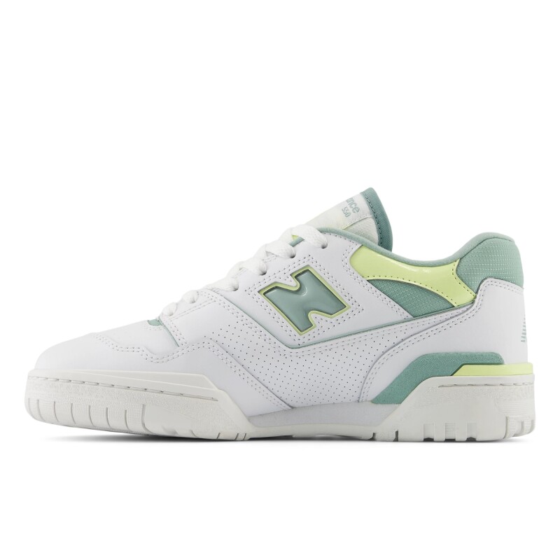 Championes New Balance de dama - 550 - BBW550EB WHITE/ LIGHT GREEN