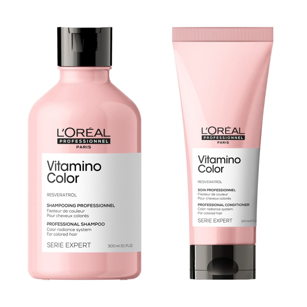 Pack L'oréal Prof Vitamino Color Shampoo + Acondicionador 