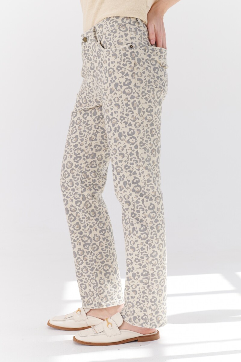 PANTALON COTTON ANIMAL NATURAL