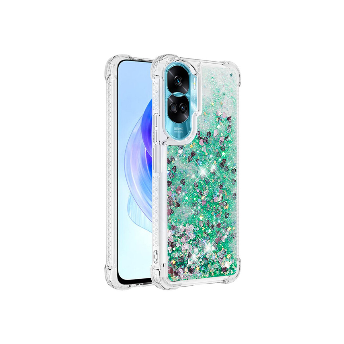 Protector para Honor 90 Lite brillos color verde 