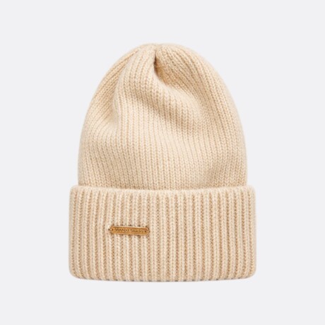 Gorro De Abrigo Denis Tejido Fino Varios Colores Beige
