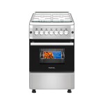 COCINA INOX 4 GAS HORNO 56 LTS. GAS -ENCENDIDO acero inoxidable