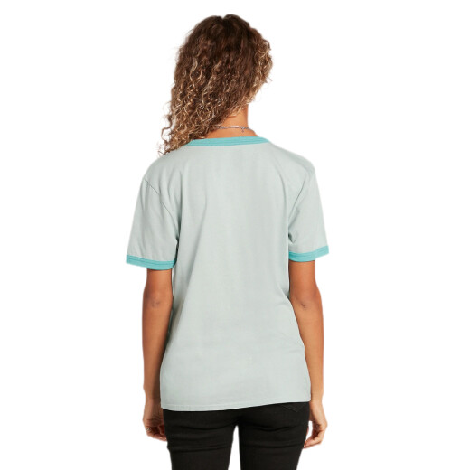 Remera Volcom Truly Ringer - Celeste Remera Volcom Truly Ringer - Celeste