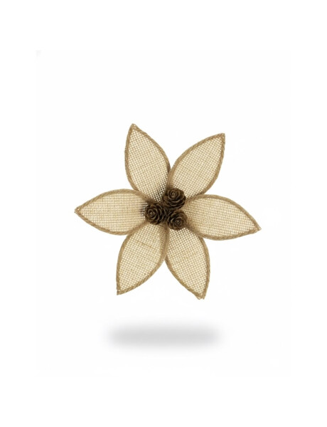 FLOR NAVIDEÑA PIÑAS ARPILLERA RUSTICA 24 CM. FLOR NAVIDEÑA PIÑAS ARPILLERA RUSTICA 24 CM.