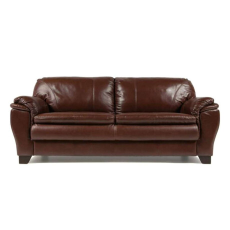 Sillon 100% Cuero 3 Cuerpos Monza Caramelo