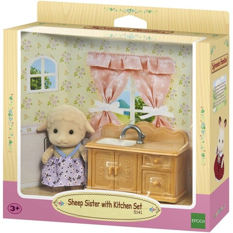 Sylvanian Families Hermana Oveja Set De Cocina Juguete Niños Sylvanian Families Hermana Oveja Set De Cocina Juguete Niños