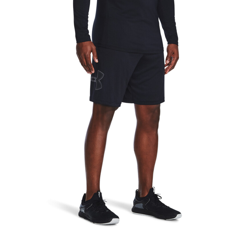 UA TECH GRAPHIC SHORT-RED BLK-001