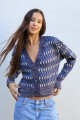 Cardigan Box Azul