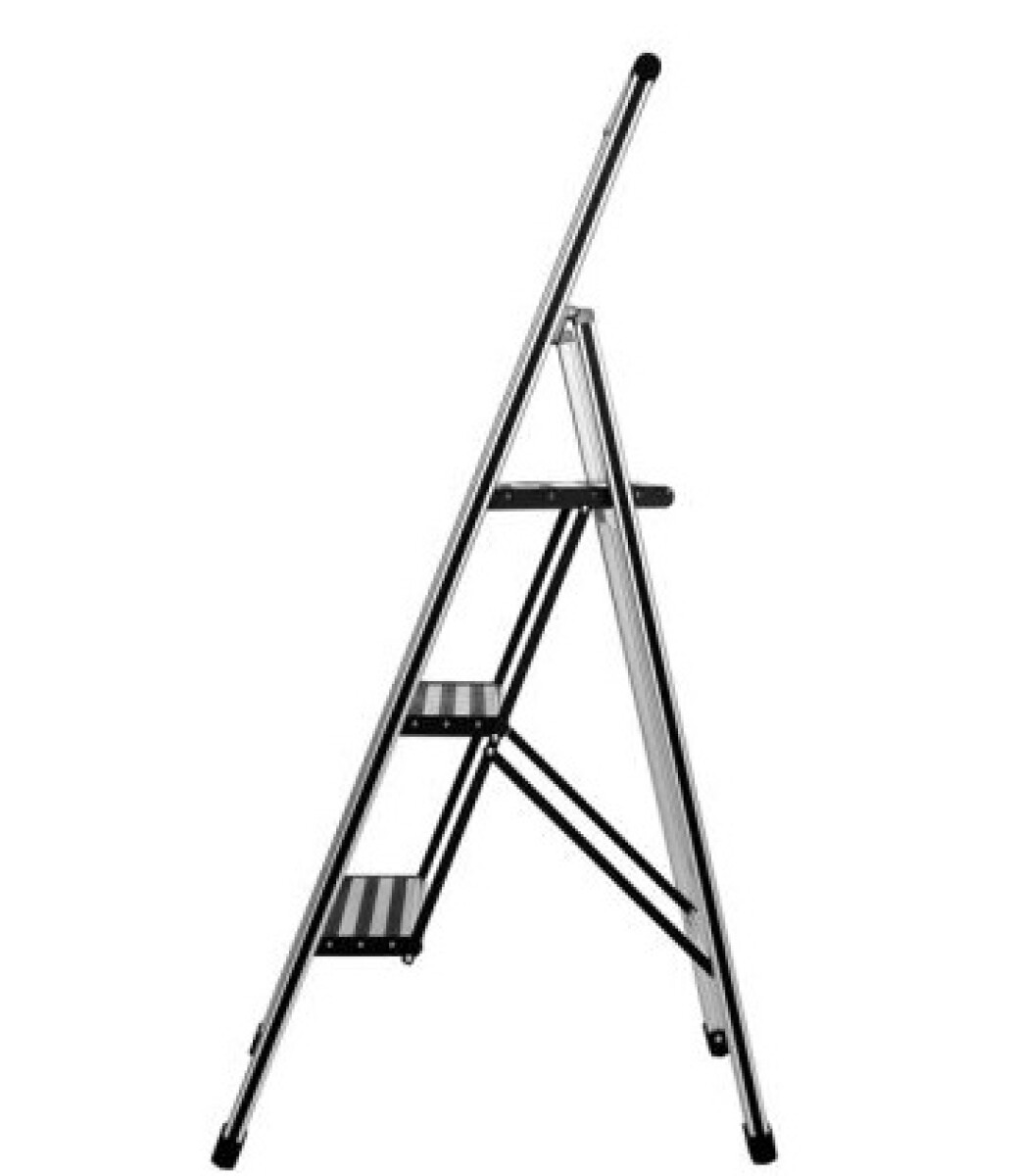 Scaletta Pieghevole WENKO - 4 Gradini In Alluminio, Bianco - Foto 3