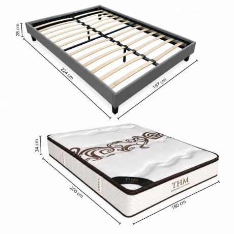 Sommier king HAMPTONS Hybrid Palladium Sommier king HAMPTONS Hybrid Palladium