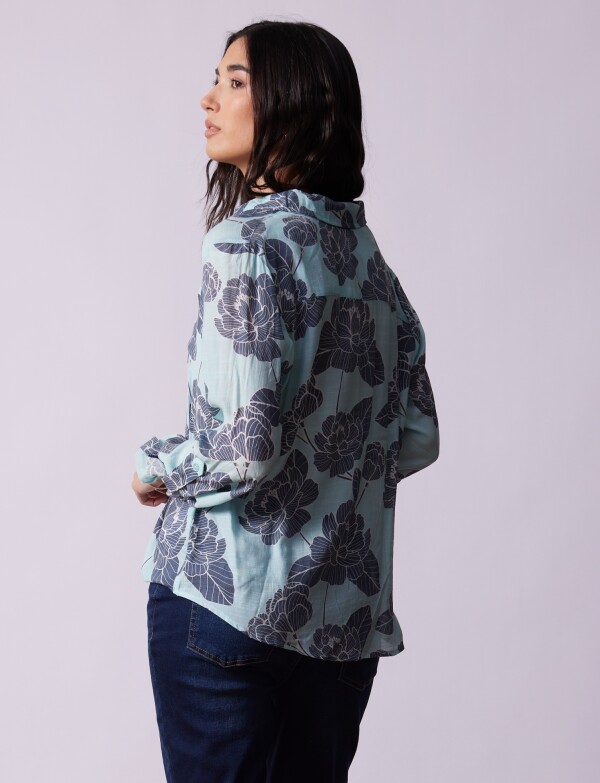 Blusa Nudo Printed CELESTE/MULTI
