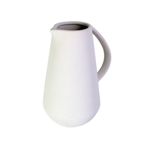 JARRON CERAMICA BLANCO 19.6X14X25CM Unica