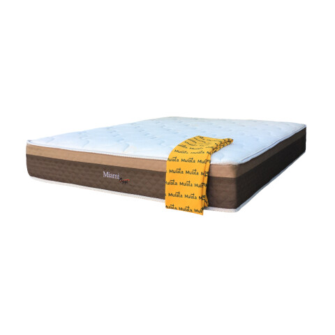 Sommier 2 Plazas Box y Colchón Miami Espuma y Resortes Pocket 138 x 188 x 65 cm - 120 Kg Sommier 2 Plazas Box y Colchón Miami Espuma y Resortes Pocket 138 x 188 x 65 cm - 120 Kg