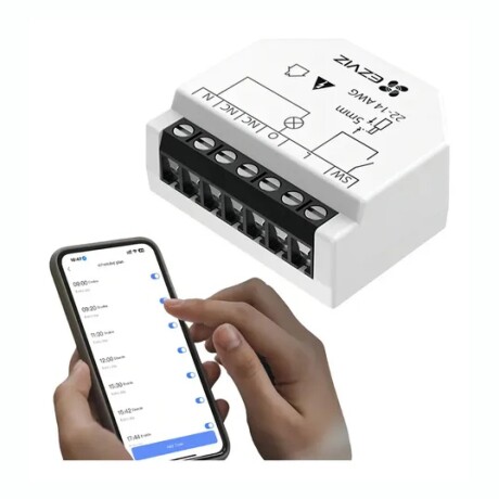 Relé Wifi Interruptor Para Luces Domotica EZVIZ T35W Control Inalámbrico Integración Con Google Assistant Y Alexa Relé Wifi Interruptor Para Luces Domotica EZVIZ T35W Control Inalámbrico Integración Con Google Assistant Y Alexa