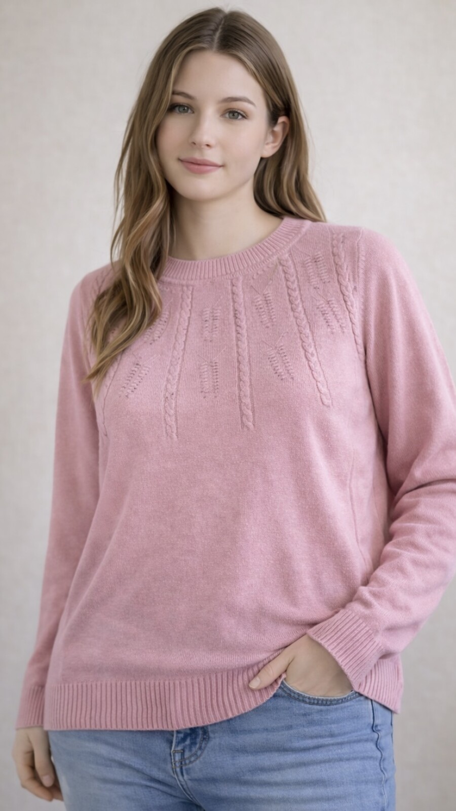 Sweater Lina Rosada