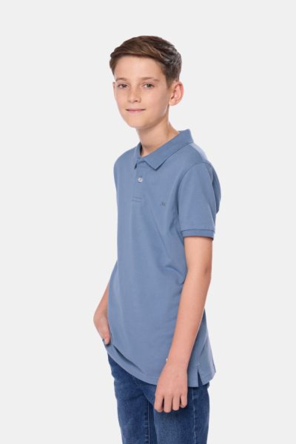 REMERA POLO DE ALGODÓN PIQUÉ Piedra