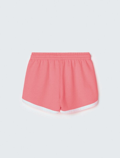 SHORT INFANTIL CON CINTURA ELASTIZADA ROSA