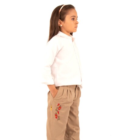 Bombacha de Niño/a Bordada del 4 al 12 Beige