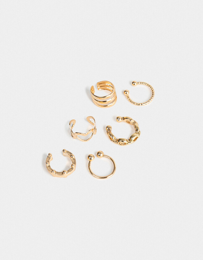 Bijou Cuff De metal Set De Earcuff De Metal - Dorado