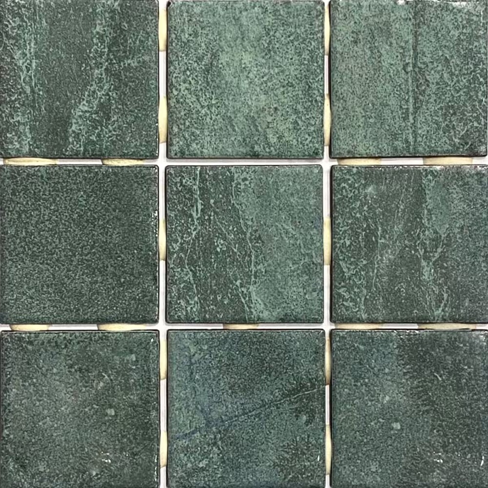 Cerámica para pared y piscina Sancho Green 10x10 cm Brillante Cerámica Para Pared Y Piscina Sancho Green 10x10 Cm Brillante