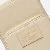 Mini Bag Amy En Efecto Cuero Saffiano Natural