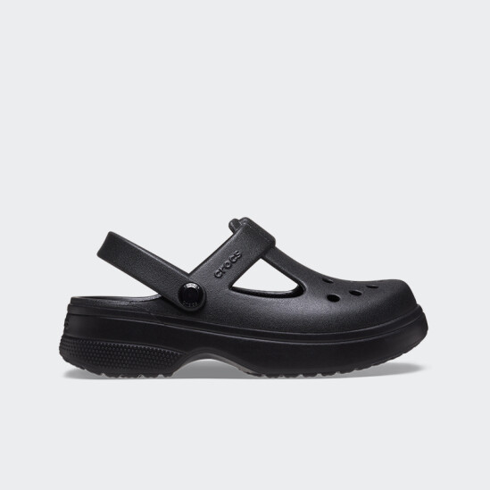 Crocs Classic Clog Mary Jane Niños Negro