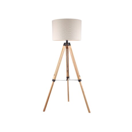 Luminaria de pie pantalla natural y madera estilo tripode -E27 158cm Luminaria de pie pantalla natural y madera estilo tripode -E27 158cm