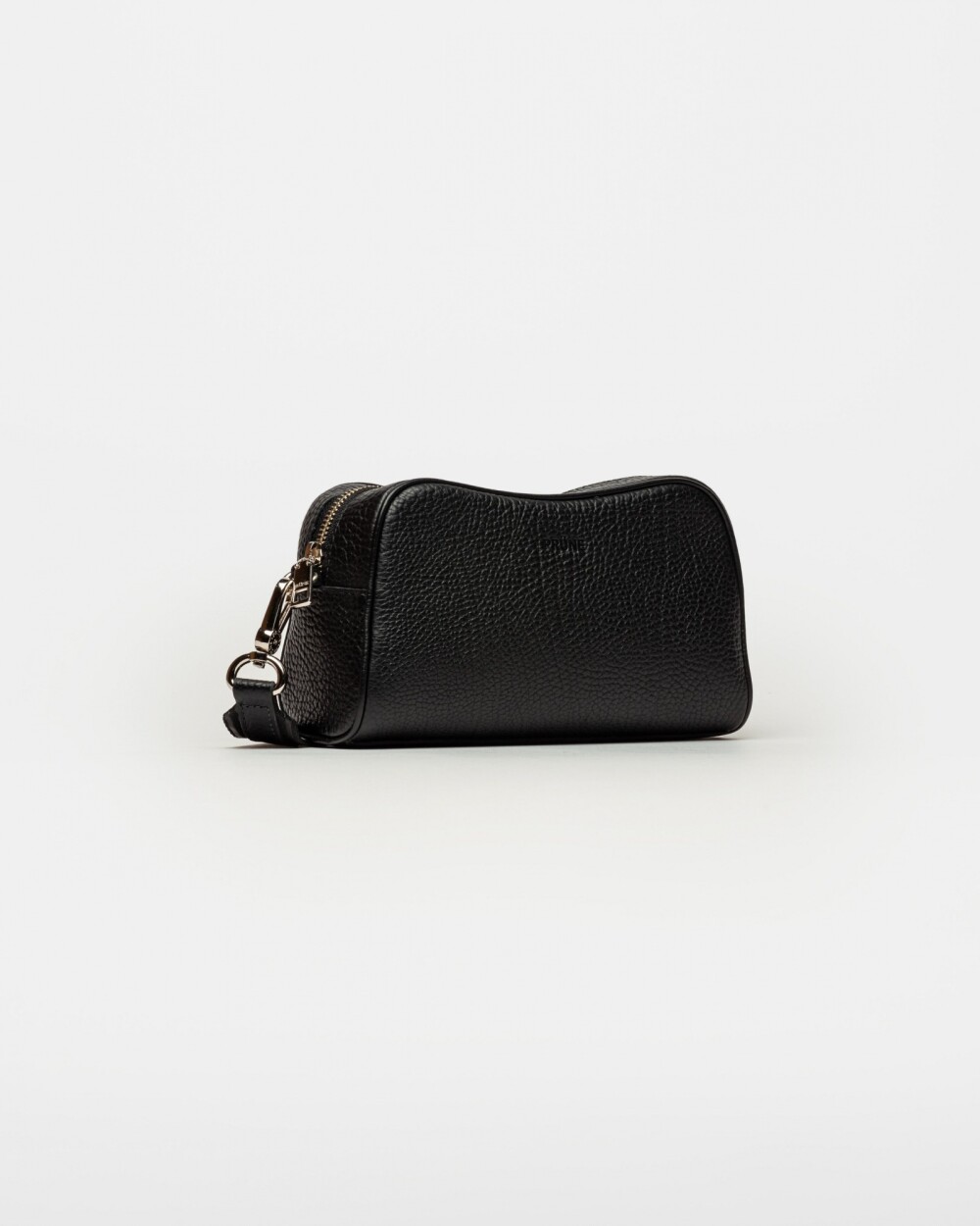 Bandolera The Club en cuero graneado Negro
