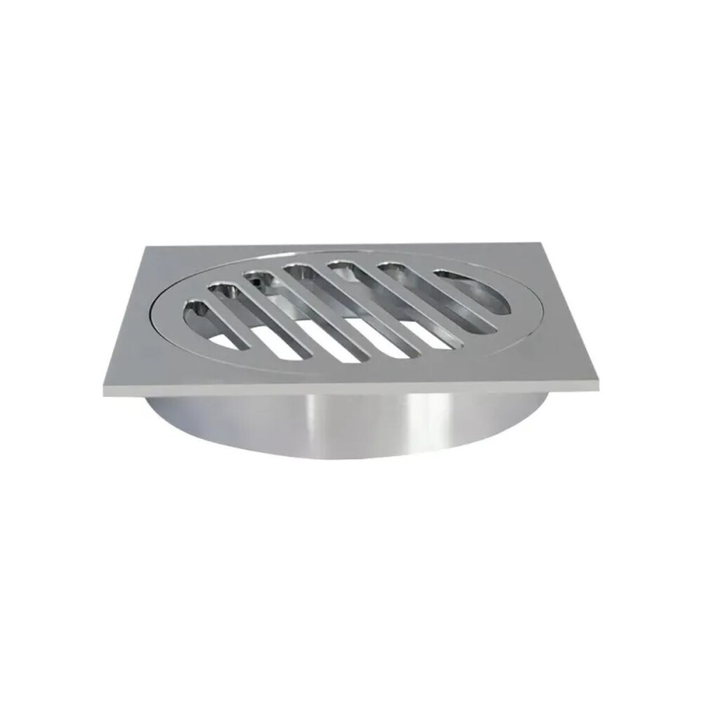 Rejilla cromada con rosca y aro 10x10 Rejilla Cromada Con Rosca Y Aro 10x10