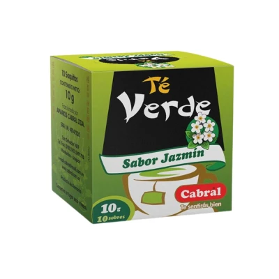 Té Verde con Jazmín Cabral 10 unidades Te Verde Jazmin Cabral X10