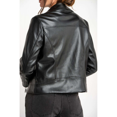 Campera Cuero Vegano Negro