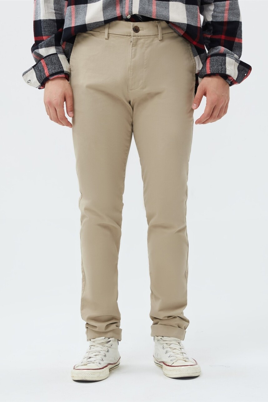 Pantalón Khaki Skinny Hombre Iconic Khaki