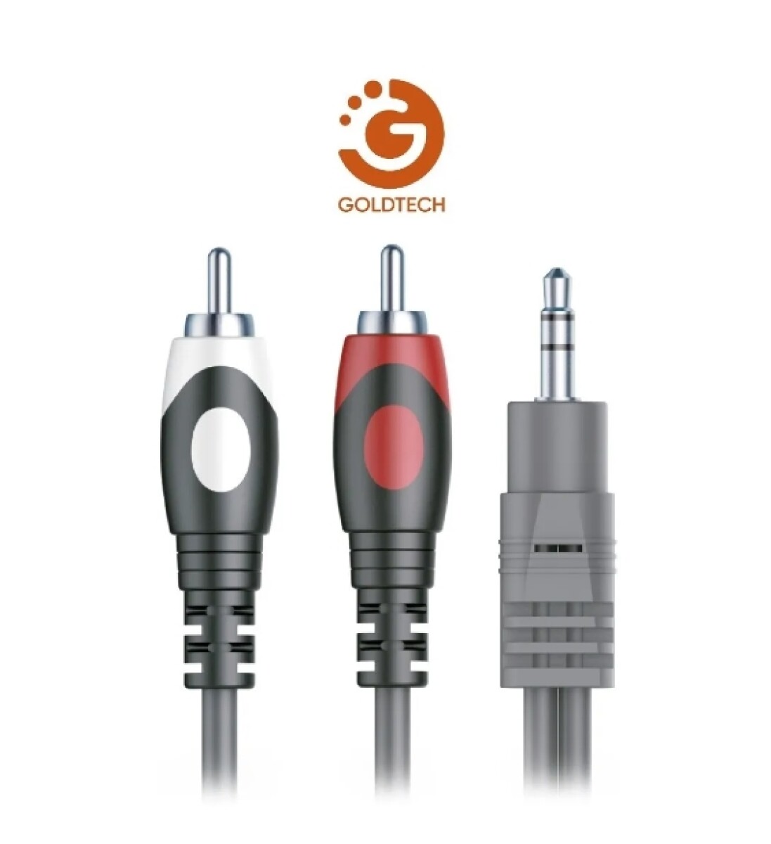 Cable Auxiliar Goldtech Plug 3.5 Spica 2 Rca 1.5mt 