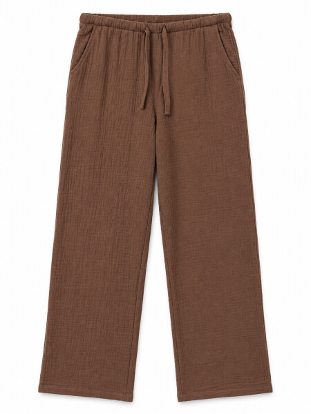 PANTALON PALAZU TOSTADO.