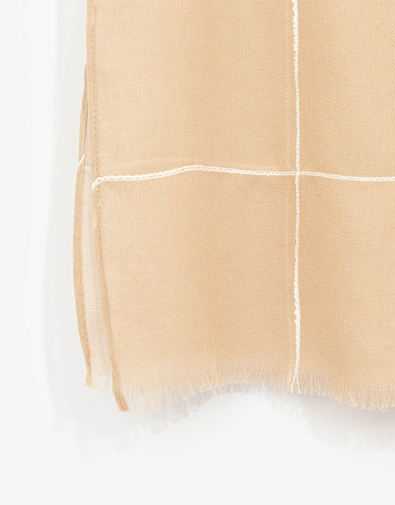 Pashminas Special Price Pashmina A Cuadros - Combinacion Bicolor