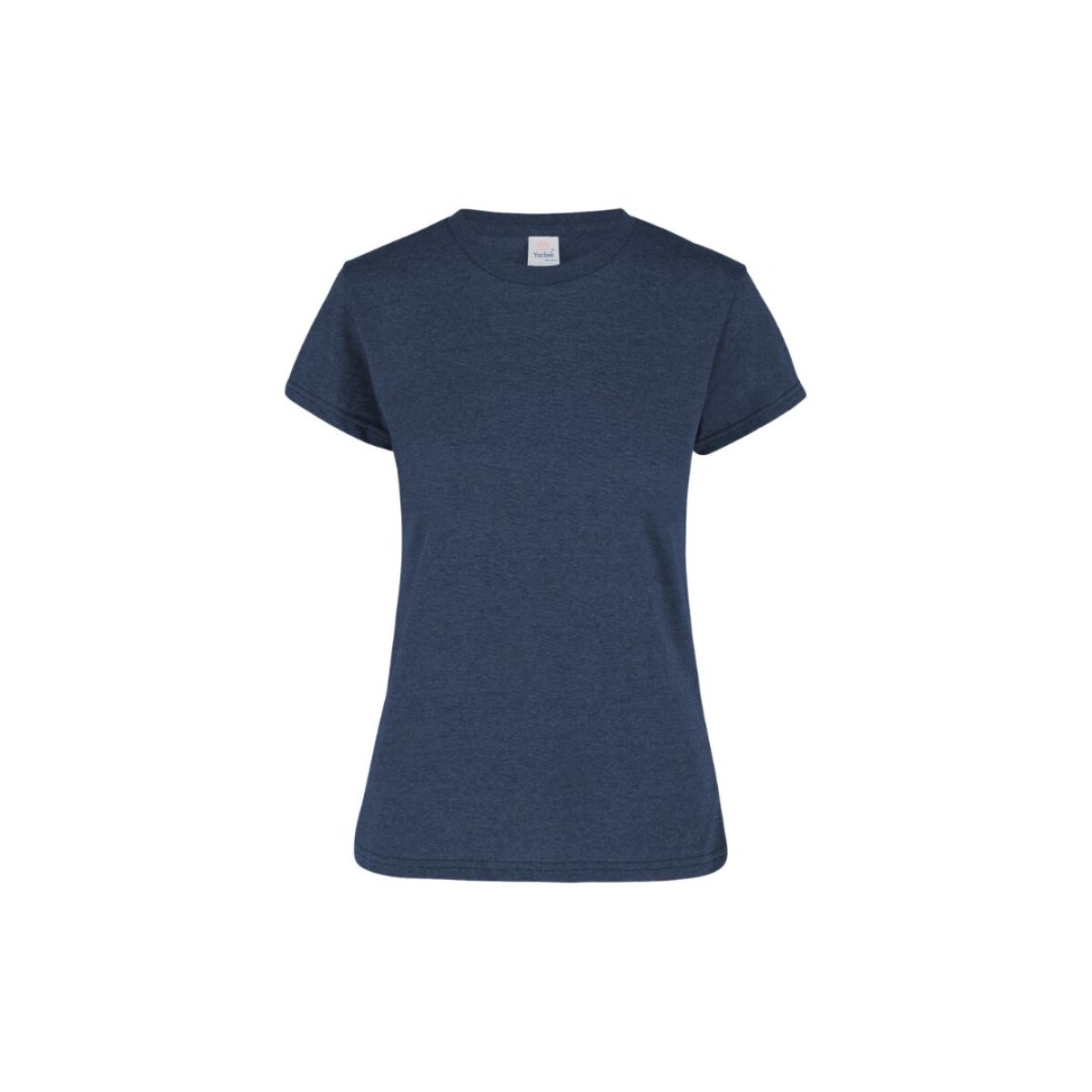 Camiseta jaspe a la base dama - azul marino jaspe 