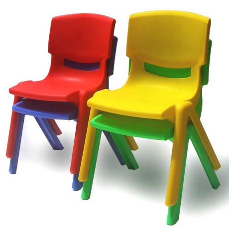 Silla P/ Niños Plástico Resistente Calidad Y Colores! Rosado