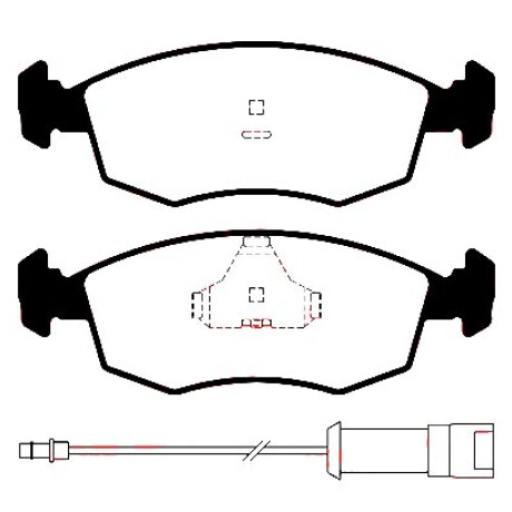 PASTILLAS DE FRENO VOLKSWAGEN POINTER ESCORT XR3 93- SENSOR BANANA LITTON PASTILLAS DE FRENO VOLKSWAGEN POINTER ESCORT XR3 93- SENSOR BANANA LITTON