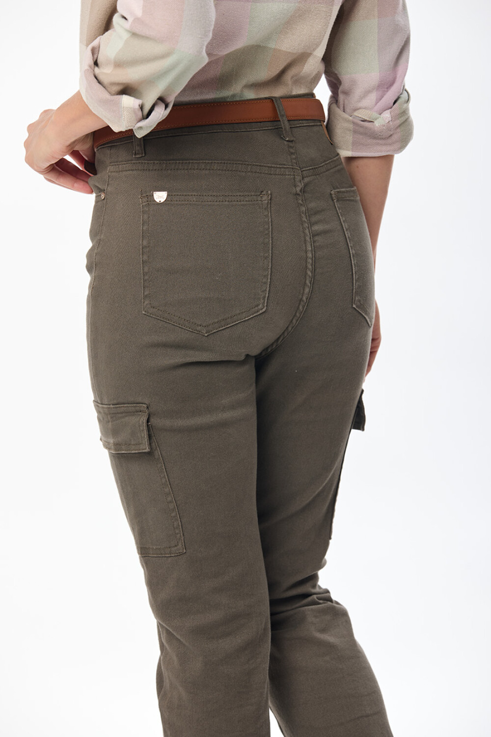 PANTALÓN CARGO SKINNY Verde
