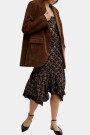 PAPER CUT VEGAN BLAZER Marron
