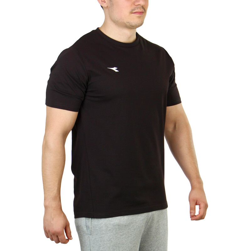 Diadora Hombre Sport T-Shirt Crew Neck - BLACK Negro