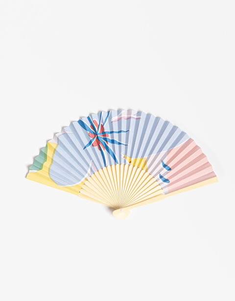 Rega Varios Abanicos Abanico De Papel Estampado Flores - Combinacion Multicolor