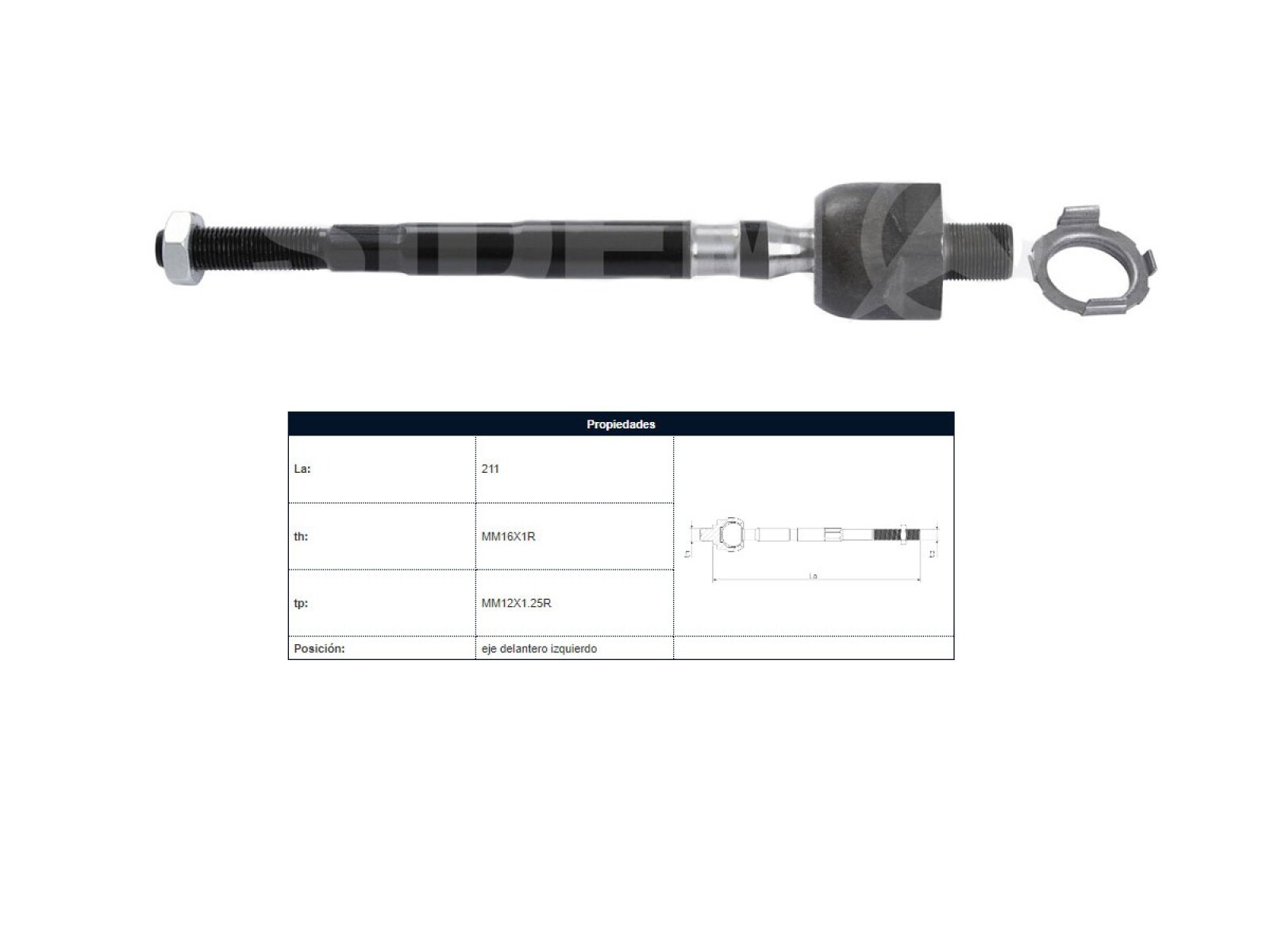 Mate Honda Fit 04-08 Izq 