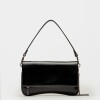 Bandolera Curve en charol Negro
