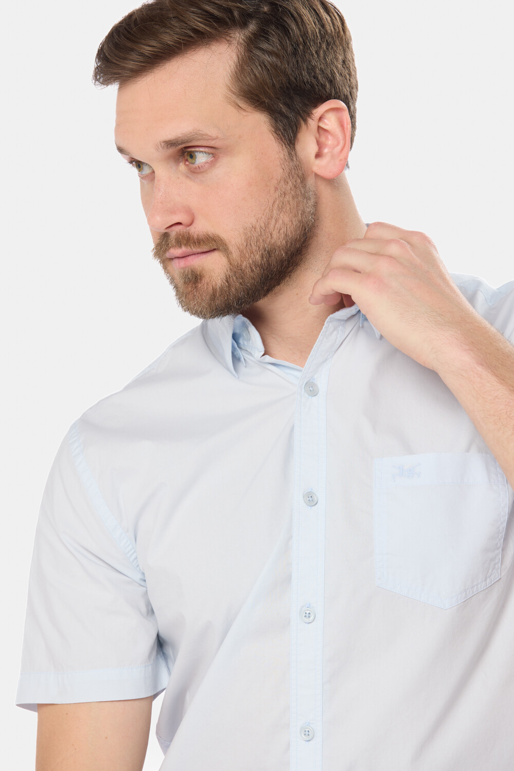 CAMISA LISA Celeste