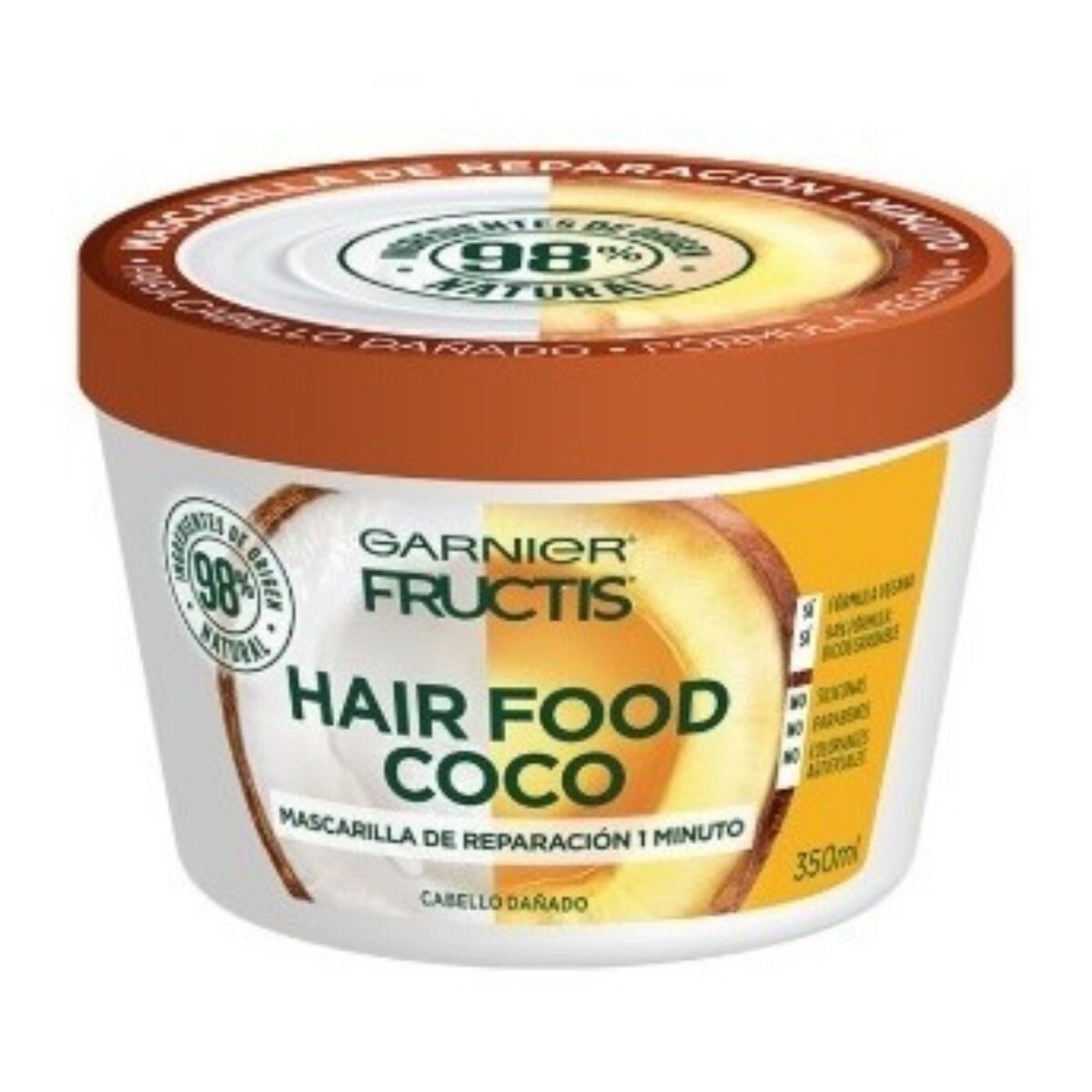 Mascarilla Garnier Fructis Hair Food Coco 350 ML 