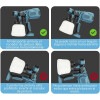 Pistola para Pintar a Batería EcoDrop con 2 Baterías 21V Pistola para Pintar a Batería EcoDrop con 2 Baterías 21V