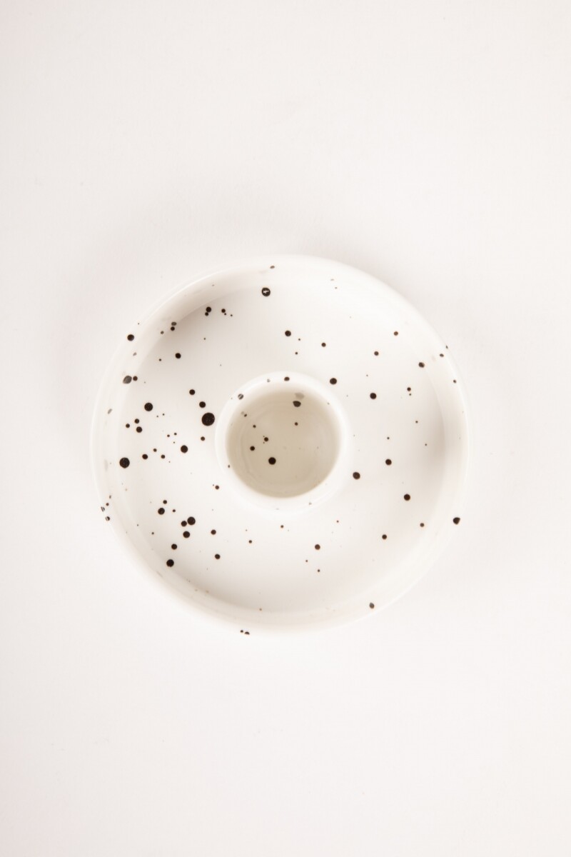 CANDELABRO NET DOTS Blanco/Gris