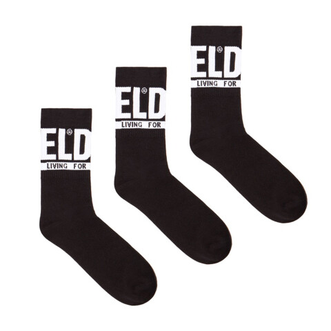 Medias Para Hombre Skm-Ray-3 Pack Negro
