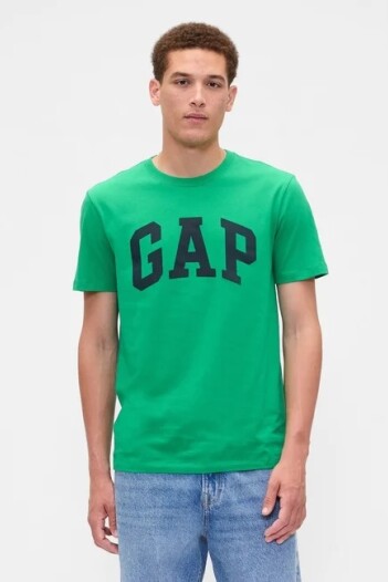 Remera Logo Gap Hombre Gallant Green
